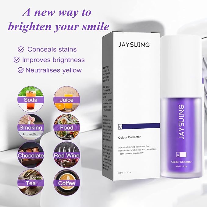 Pasta de Dientes Blanqueadora Morada – Colour Corrector Dental Obsessive