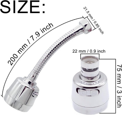 Flexible Faucet Head Universal Splash Filter Faucet Multi-Function Sprayer Head Kitchen Faucet