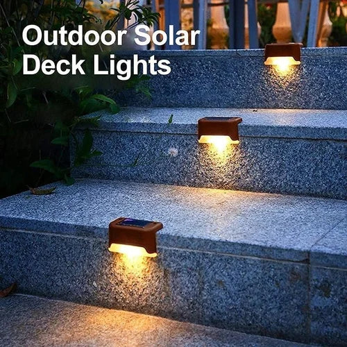 Stair deck solar light Outdoor Solar Stair Lights Stainless Steel Solar Powered Deck Lights